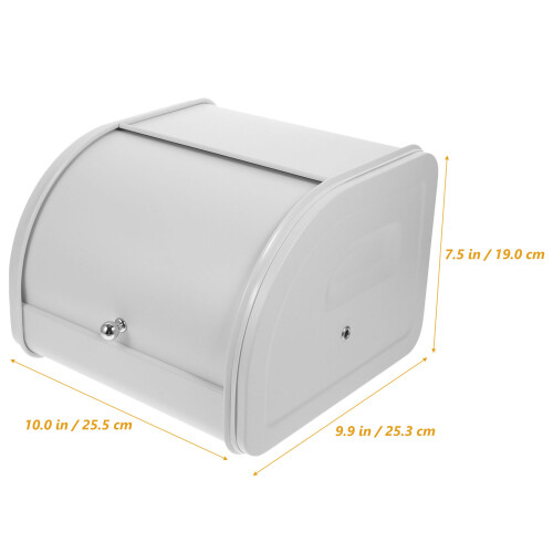 Bread Bin Farmhouse Metal Loaf Holder Container 2