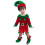Weihnachts-Elfenkostüm-Set für Kinder,-Rot 140CM 1