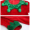 Weihnachts-Elfenkostüm-Set für Kinder,-Rot 110CM 4
