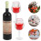 4 Set Miniflaskor Vin Och Sprit Med Champagneglas 3