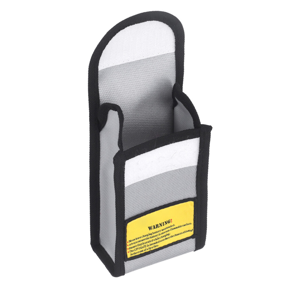 High Temp Lithium Battery Explosive Proof Bag, 9.3 X 5 X 15Cm Silver 7891356521560