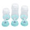3-teiliges Babyflaschen-Set, PP-Silikon, weich, 3