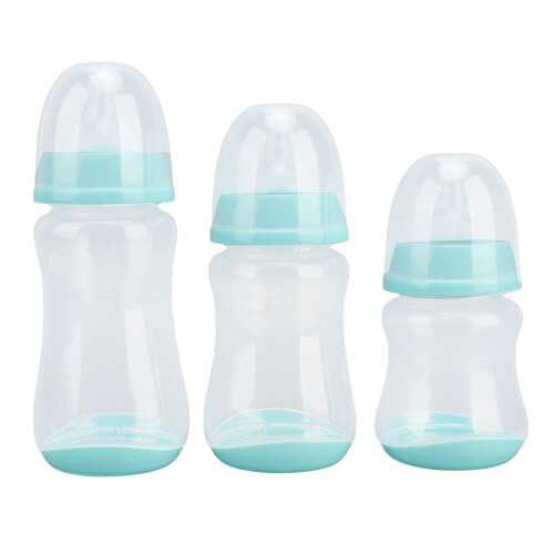 3-teiliges Babyflaschen-Set, PP-Silikon, weich, 1