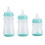 3-teiliges Babyflaschen-Set, PP-Silikon, weich, 5