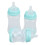 3-teiliges Babyflaschen-Set, PP-Silikon, weich, 10