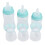 3-teiliges Babyflaschen-Set, PP-Silikon, weich, 9