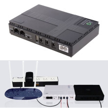Mini Portable UPS Battery Backup 5V/9V/12V Uninterruptible Power Supply For WiFi Router 10400mAh Backup Power Adapter