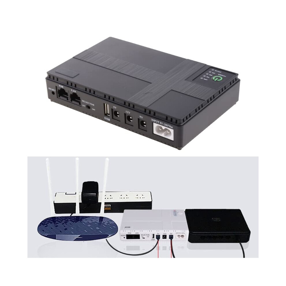 Mini Portable Ups Battery Backup 5V/9V/12V Uninterruptible Power Supply For Wifi Router 10400Mah Backup Power Adapter 9393856729616