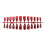 Faux ongles à pression de noël, 24 pièces, courts, amande, œil 4