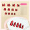Faux ongles à pression de noël, 24 pièces, courts, amande, œil 6