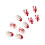 24 pièces de flocon de neige de noël à pression sur les ongles, 5