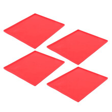 Silikon-Rollenkuchenmatte 26 x 31 cm Rot 4 Stück