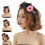 Bandeau en forme de fleur et de crâne simulé pour-Multicolore 3