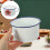 1 Set Snack Nudel Schüssel Emaille Mit Und Deckel 4