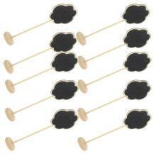 12 kleine holztafeln für schreibtisch, mitteilungs- und schreibtafeln