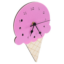 Eiscreme Geformte Cartoon Wanduhr Nordic Style Für Kinderzimmer