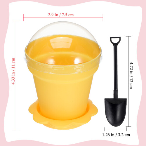 10 Sets Kunststoff Dessertbecher Sichtbecher Blumentöpfe 2