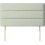 (Double Grey)Plush Velvet Horizontal Lined Headboard 1