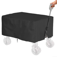 Tear Resistant Handcart Cover For Garden Wagons And Camping Trolleys 137x56x61 Cm Windproof Drawstring Hem Buckle