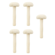 5 paddenstoelrollers voor papier- en inktafdruk, rubbelkunst