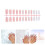 Press on Nail Long Square Artificial Nail Christmas Snowflake 2