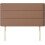 (Double Brown)Plush Velvet Horizontal Lined Headboard 1