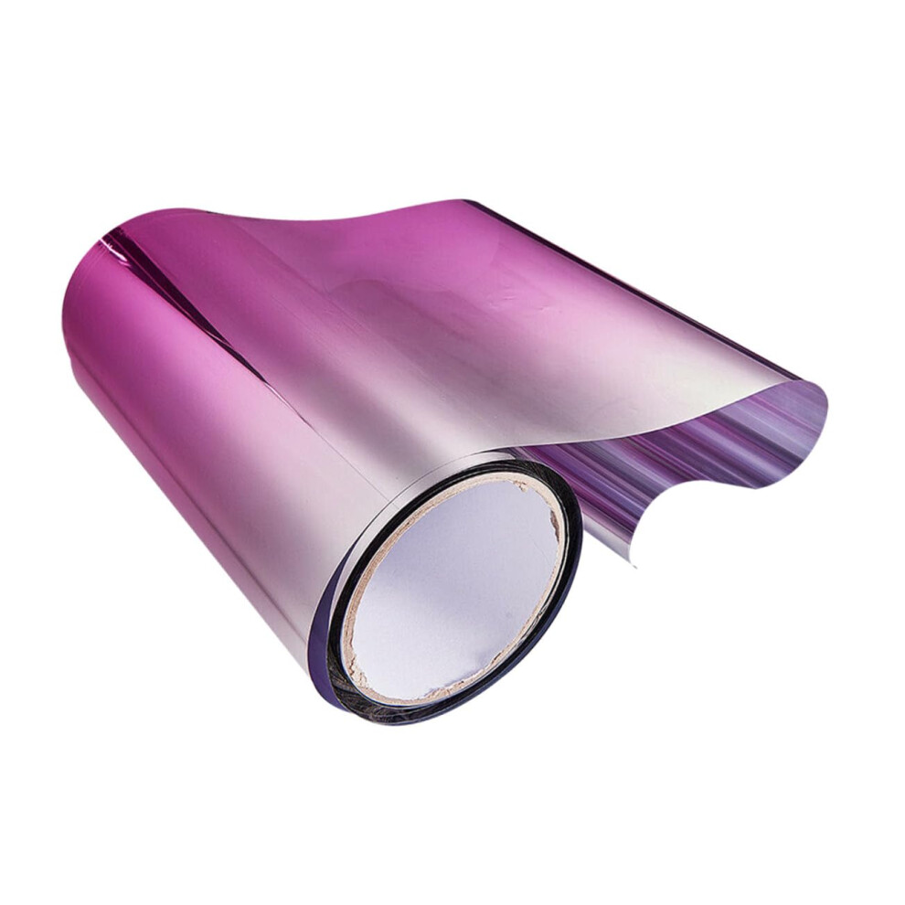 Car Window Thermal Film Gradient Car Window Tint Auto Heat Insulation Scratch Resistant Vehicle Tint Film Pink 9393856729937