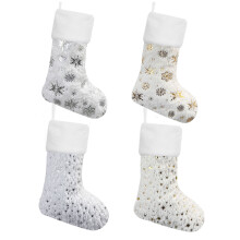 4 stuks kerstsokken voor kinderen en-Hot stamping Kerstmis