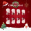 24x Short Square False Nail Full Cover Stick on Nails Christmas 6