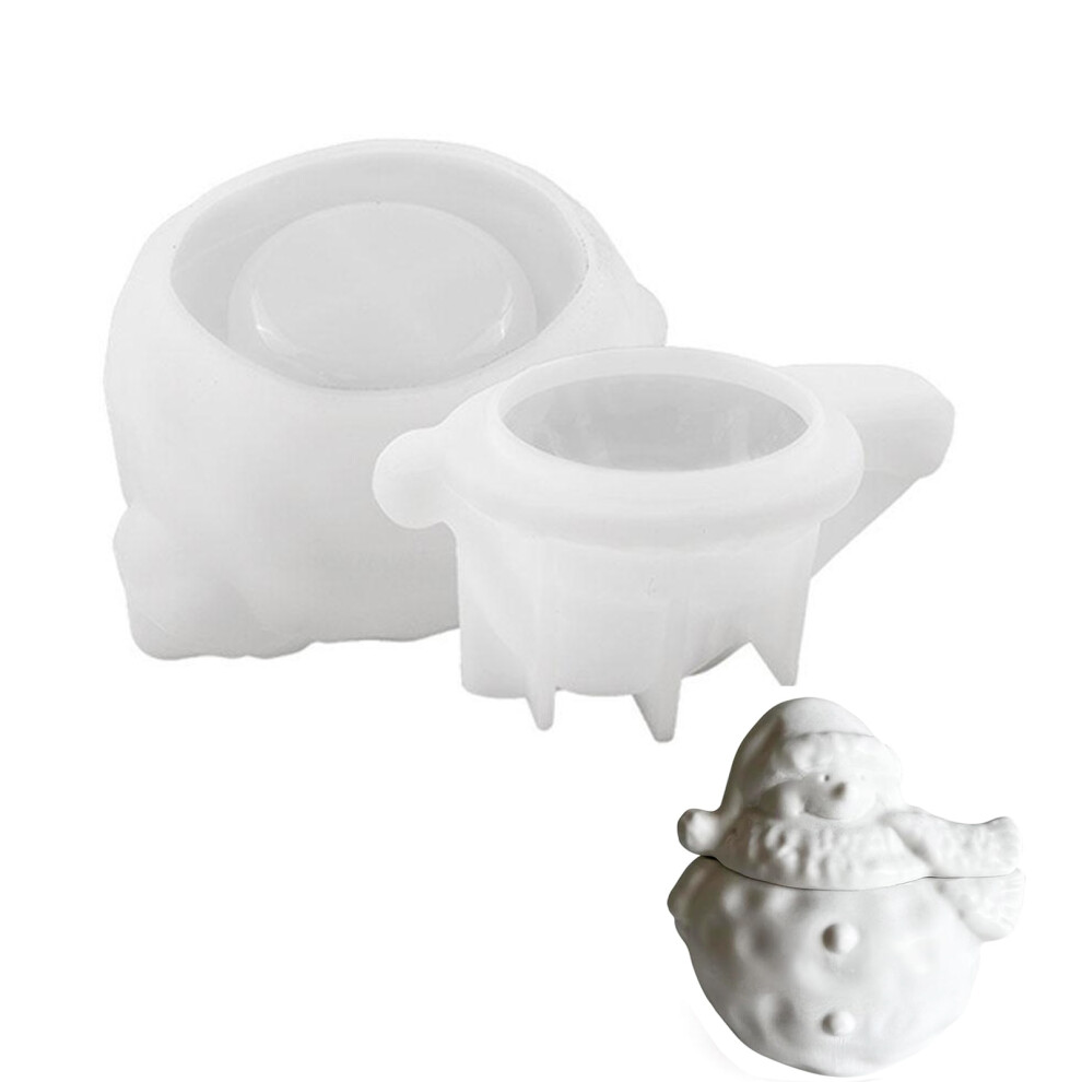 Snowman Candle Holder Silicone Molds For Epoxy Resin Candle 7751000312770