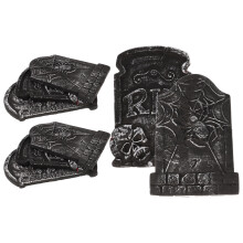 8 Halloween Grabstein Mit Totenkopf Geisterhaus