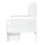 White Single Children's Bed with Storage&Bookshelf 8