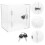 Donation Box Lock Ballot Container Clear Suggestion Raffle Boxes 6