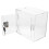 Donation Box Lock Ballot Container Clear Suggestion Raffle Boxes 9
