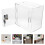 Donation Box Lock Ballot Container Clear Suggestion Raffle Boxes 4