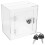 Donation Box Lock Ballot Container Clear Suggestion Raffle Boxes 10