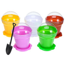 10 Sets Kunststoff Sichtbecher Für Desserts Getränke Kleine Blumentöpfe