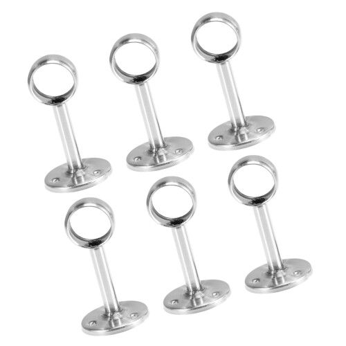 6er-pack kleiderschrankstange mit haltern und abdeckleiste