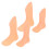 4St Plastic Kleine Voeten Mannequin Choco Voor Display 1