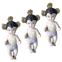 3Stk. Harz Baby Jesus Figur Desktop Skulptur Religiöse Statue