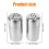 2Pcs Nonrust Steel Pepper Shakers Rustproof Spices Dispenser For 2