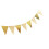 Metallischer dreieckiger Wimpelschmuck,-Gold 1