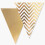 Metallischer dreieckiger Wimpelschmuck,-Gold 5