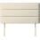 (Double Cream)Plush Velvet Horizontal Lined Headboard 1