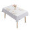 Polyester Table Cover With Embroidery Sequins-60*60cm White 1