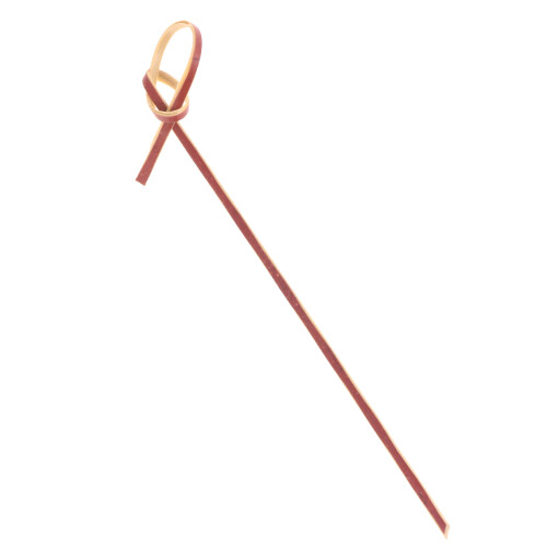 200Pièces Brochettes Fruit Bambou Rouge Épaisses Pour Buffet