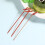 200Pièces Brochettes Fruit Bambou Rouge Épaisses Pour Buffet 11