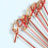 200Pièces Brochettes Fruit Bambou Rouge Épaisses Pour Buffet 10