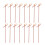 200Pièces Brochettes Fruit Bambou Rouge Épaisses Pour Buffet 5