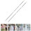 2Pcs Adjustable Clothesline Pole White Plastic Steel Durable Home Use 7